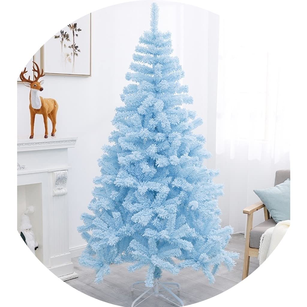 Amazon.com: 120/150/180/210 Tiffany Blue Flocked Christmas Tree